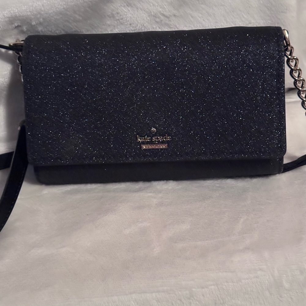Kate Spade Storybook Navy Glitter Crossbody Bag in Great preloved Condition